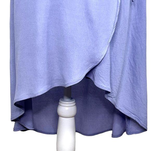 ASTR the Label Lilac wrap dress with short flutter crochet sleeves, M, EUC - Picture 12 of 15